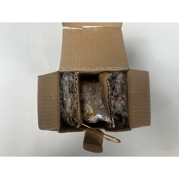 2012 Pfaltzgraff Winterberry Christmas Ornament Trio - Rare Hard to Find! - Picture 6 of 8